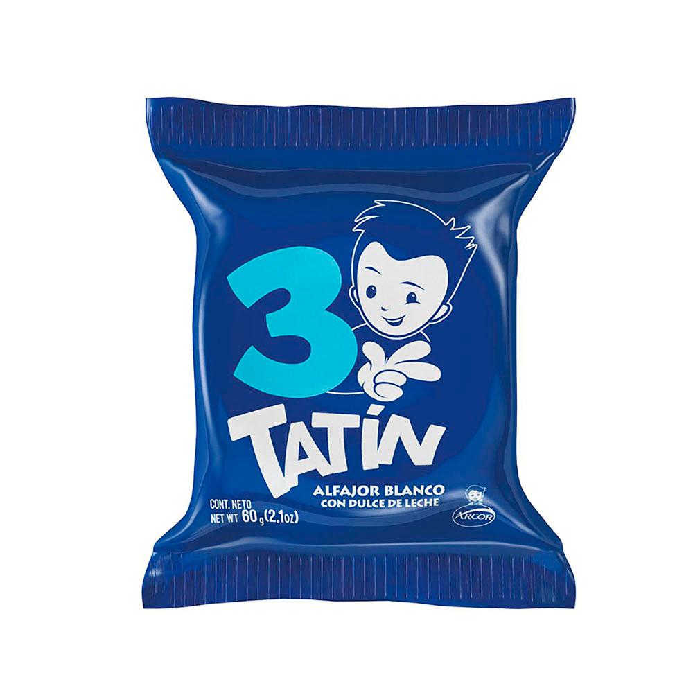 Alfajor Tatin Triple Blanco de 60 Gr.