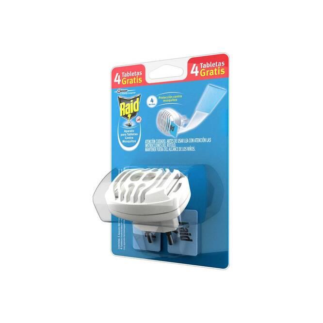 Aparato Eléctrico Anti Mosquitos con 4 Tabletas Raid 1 Unidad